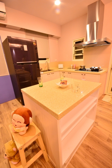 室內裝潢圖片，廚房 混搭地中海鄉村風小居
