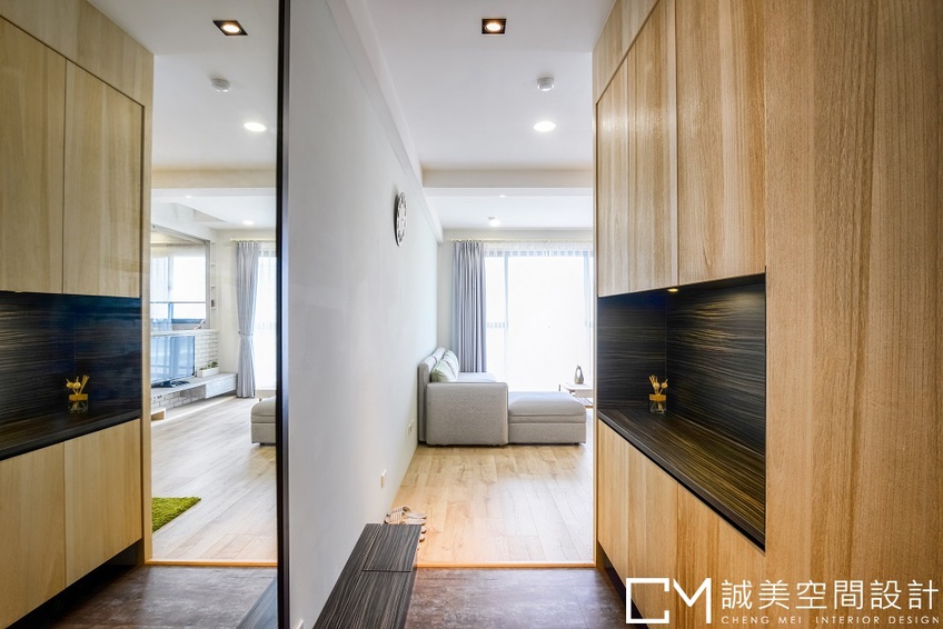 室內裝潢圖片，玄關 北歐風格一家四口溫馨住宅