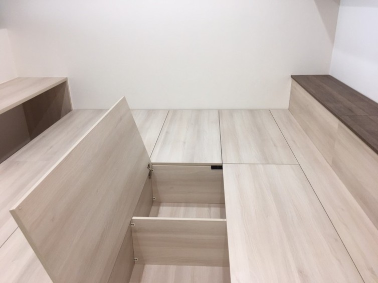 室內裝潢圖片， 木質沉穩收納家