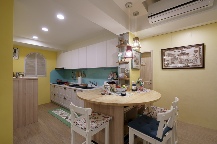 室內裝潢圖片，吧檯 老屋新生之有故事的鄉村家
